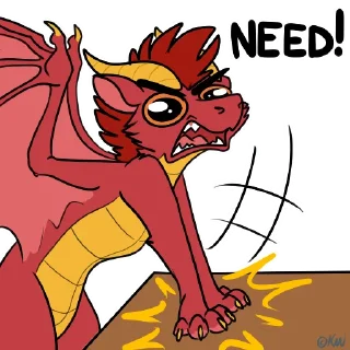 Telegram sticker 😤 DraegonisByFelisRandomis