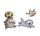 Telegram sticker ⚽ simon's cat
