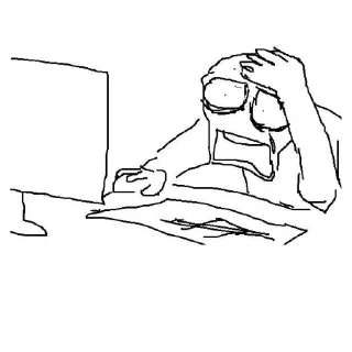 Telegram sticker 📝 Какие то челы