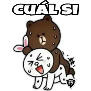 Telegram sticker 🐻 Cual Gracias? By @lucho4ever