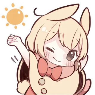 Video sticker ☀️ Сладкий зайчик 5 @Nyasticks