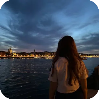 Telegram sticker 🌌 Я ебланка года✨️🎧