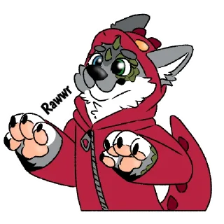 Video sticker 🐉 Luna the Wolf-Iguana