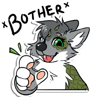 Video sticker 👀 Luna the Wolf-Iguana