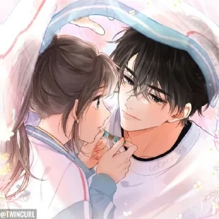 Телеграм стикер 🌟 🌙 𝐋𝐢𝐧 @TwinCurl