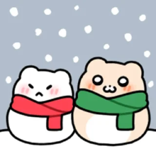 Video sticker 😀 겨울 와플곰!