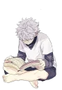 Telegram sticker 📖 Killua (@Blue_Rose_sword)