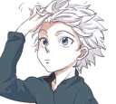 Telegram sticker 👀 Killua (@Blue_Rose_sword)