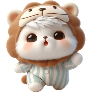 Telegram sticker 😯 Котята-львята @Nyasticks