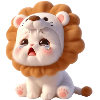 Telegram sticker 😭 Котята-львята @Nyasticks