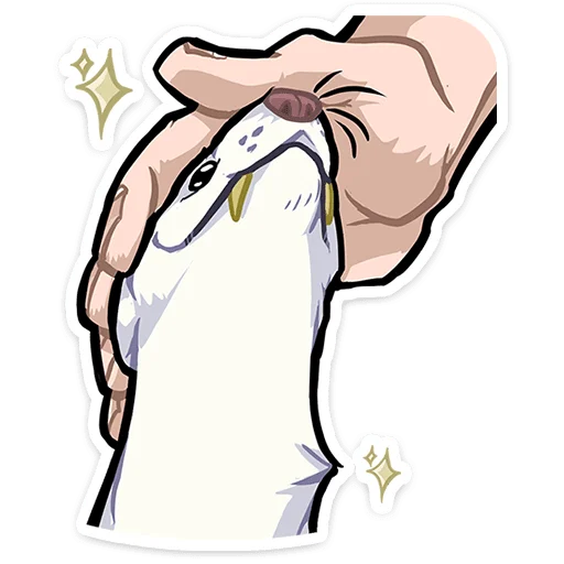 Telegram stiker ☺️ Горностай Гера • @TgSticker