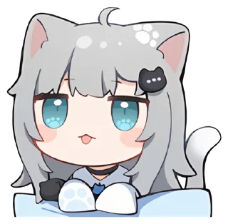 Telegram sticker 😛 【甘城なつき】Nachoneko!