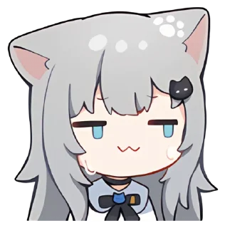 Telegram sticker 😅 【甘城なつき】Nachoneko!