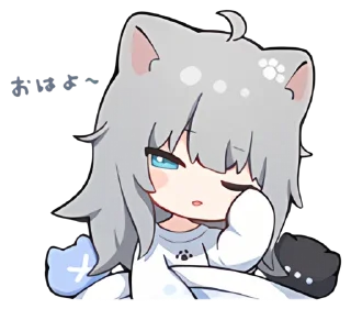 Video sticker 🥱 【甘城なつき】Nachoneko!