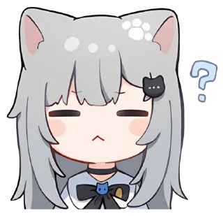 Telegram sticker 🤔 【甘城なつき】Nachoneko!