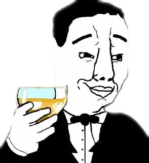 Telegram sticker 🥂 Soyjack Adhesive Pack