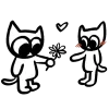 Sticker 🌸 𓃠 kitty @emojixoley / marvarto_o 𓃠