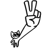 Sticker ✌️ 𓃠 kitty @emojixoley / marvarto_o 𓃠