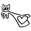 Sticker ❤️ 𓃠 kitty @emojixoley / marvarto_o 𓃠