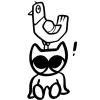 Sticker 🐓 𓃠 kitty @emojixoley / marvarto_o 𓃠