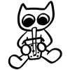 Sticker 🧋 𓃠 kitty @emojixoley / marvarto_o 𓃠