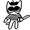 Sticker 🥖 𓃠 kitty @emojixoley / marvarto_o 𓃠