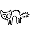 Sticker 🙀 𓃠 kitty @emojixoley / marvarto_o 𓃠