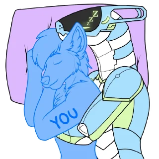 Telegram sticker 🛌 Rue the Synth