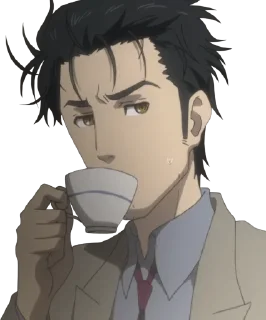 Telegram sticker ☕️ Steins;Gate | @StickersOfAstora