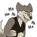 Telegram sticker 😆 Snowcanine
