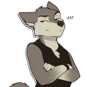 Telegram sticker 😒 Snowcanine
