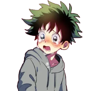 Telegram sticker 😨 MHA @mangaenglish