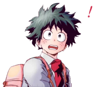 Telegram sticker 😳 MHA @mangaenglish