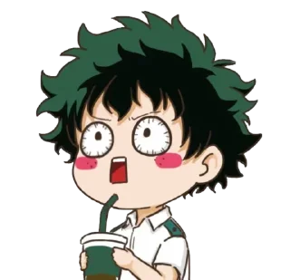 Telegram sticker 😳 MHA @mangaenglish