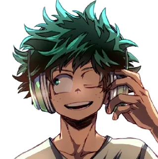 Sticker 🎧 MHA @mangaenglish