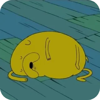 Telegram sticker 🙂 Jake the dog v0 by @ekpyrotico