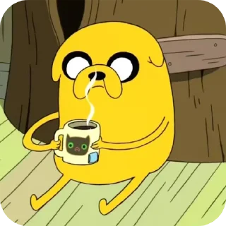 Telegram sticker 👄 Jake the dog v0 by @ekpyrotico