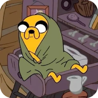 Telegram sticker 📖 Jake the dog v0 by @ekpyrotico