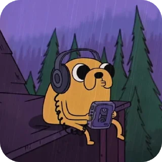 Video sticker 📖 Jake the dog v0 by @ekpyrotico