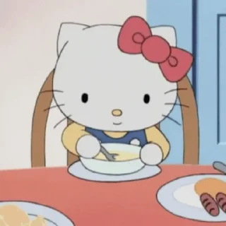Telegram sticker 😶 Hello Kitty