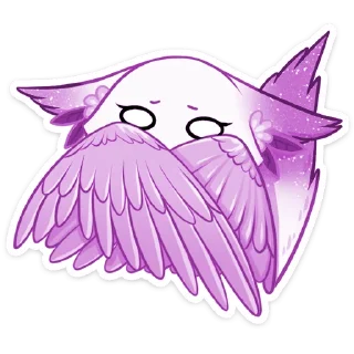 Telegram stiker 😱 Фиолетовая Минто (@kcz003)