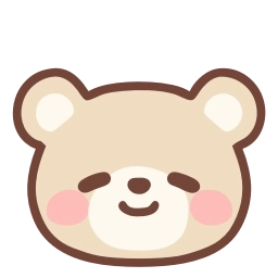Telegram sticker ☺️ HD pastel bear  ♡  @ririmoji
  by asako (line)