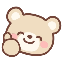 Sticker 👍 HD pastel bear  ♡  @ririmoji
  by asako (line)