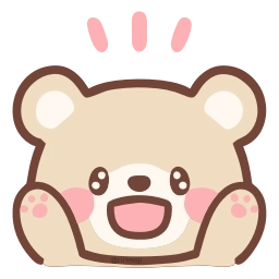 Telegram sticker 🤩 HD pastel bear  ♡  @ririmoji
  by asako (line)