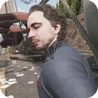 Телеграм стикер 🧔 Михаэль вам не Ася
