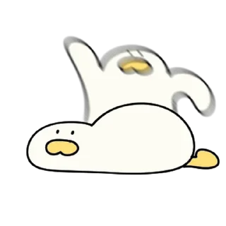 Telegram sticker 💬 치즈덕의 적극적인 일상 3 By @KakaoEmoticon