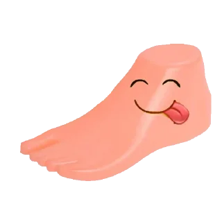 Telegram sticker 😋 Легенда пяточка🦶
