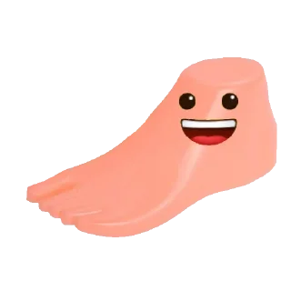 Sticker 😀 Легенда пяточка🦶