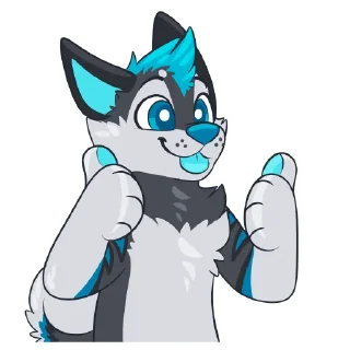 Telegram sticker 👍 Soxie Husky