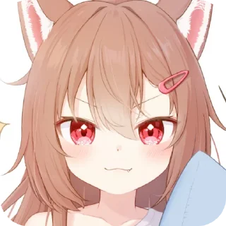 Telegram sticker ❤ 猫猫抱窝/@animeogl🐾